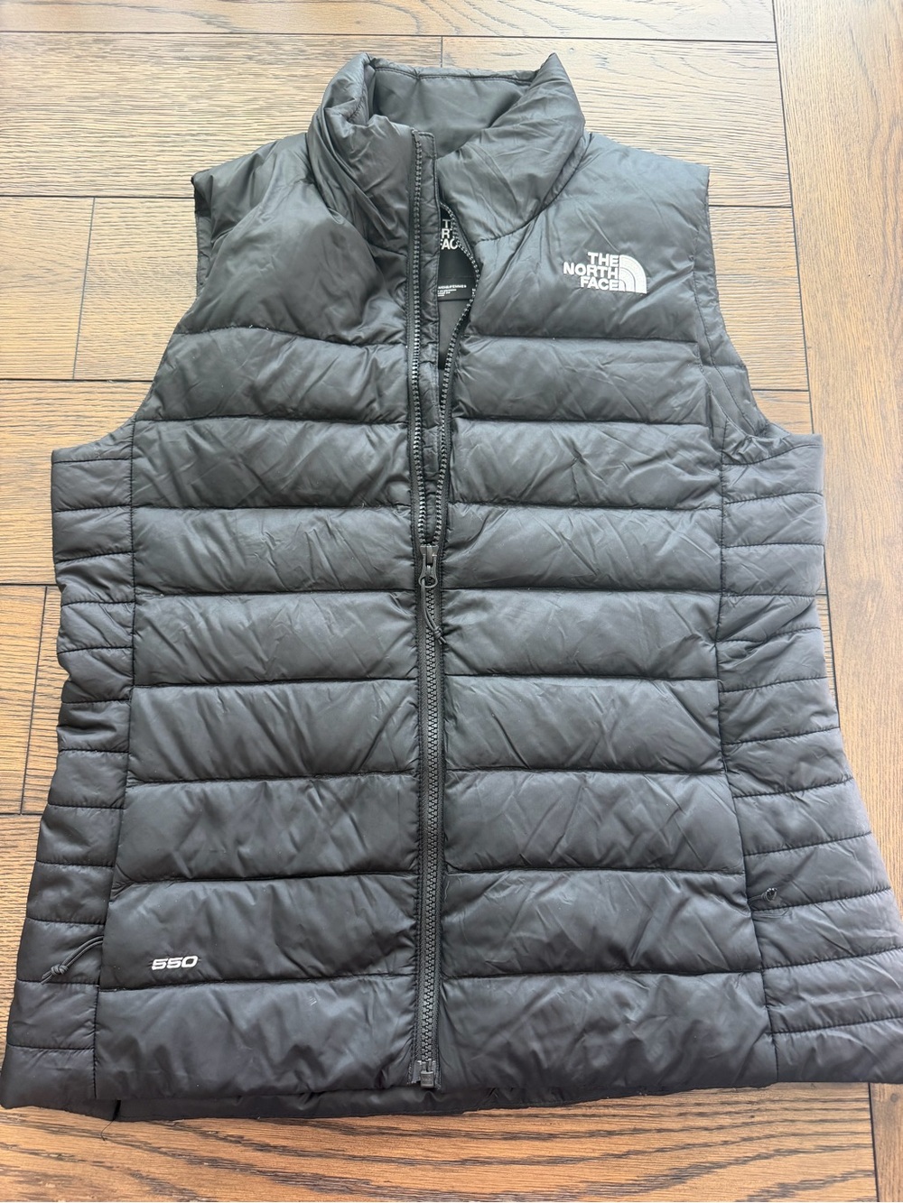 The North Face 550 Down puffer vest black womens size medium